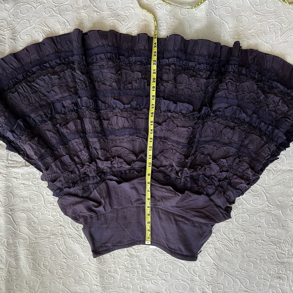 Lithe Ruffled A-Line Skirt in Deep Purple - Picture 5 of 9